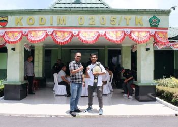 Dandim 0205/TK Sambut Aditya Ginting sang Juara MMA dari Desa Sukamaju