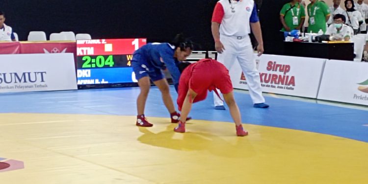 Lima Kelas Cabor Sambo Dipertandingkan di GOR Langkat pada Perhelatan PON XXI 2024