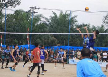 Tim OP2J Jalan Jawa Rebut Hadiah Rp 20 juta di Cabor Volli