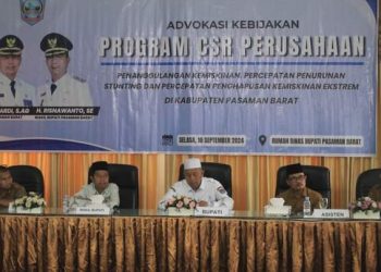 Pemkab Pasbar Gelar Rapat Advokasi Kebijakan Program CSR