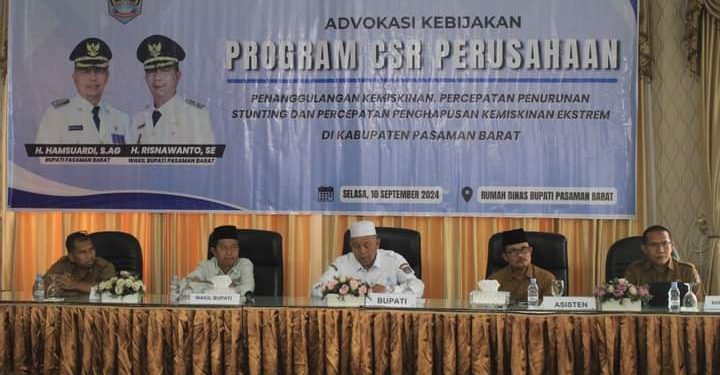 Pemkab Pasbar Gelar Rapat Advokasi Kebijakan Program CSR
