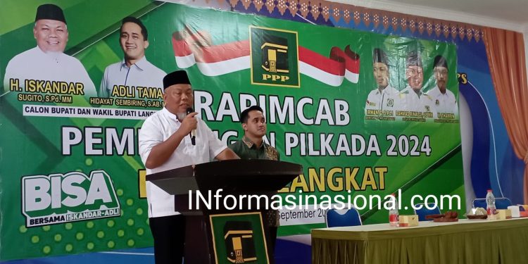 Di Rapim PPP Langkat Iskandar Sugito Bilang Pilkada Is Happy