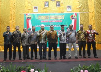 Pisah Sambut Dandim 0305 Pasaman dari Letkol Inf Putra Negara ke Letkol Arh Budi Prasetya