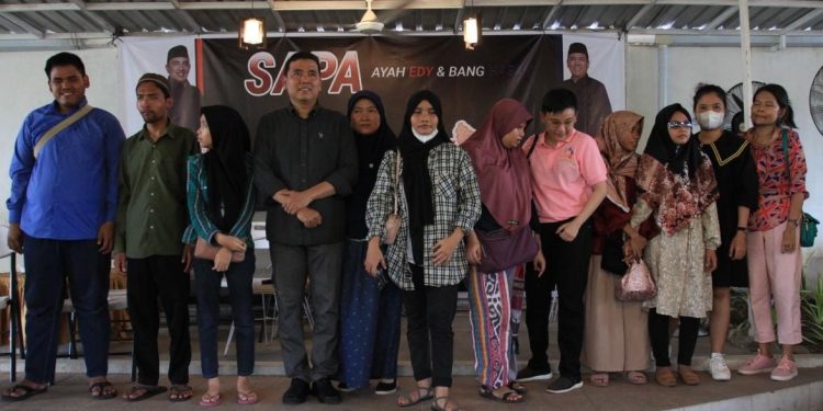 Kaum Difabel Medan Curhat Pada Hasan Basri Sagala Tentang Ketidak Ramahan Terhadap Difabel