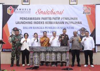 Bawaslu Humbahas Launching Peta Kerawanan Pilkada 2024