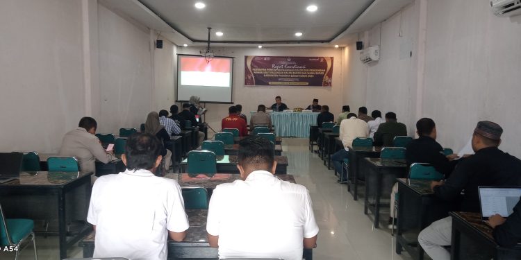 KPU Pasbar: Matangkan Persiapan Penetapan Pasangan Calon dan Nomor Urut Pasangan Cabup dan Cawabup