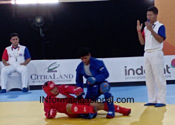Seru, Atlit Sambo Kelas Combat 98 Kg Keatas Bertarung di GOR Langkat