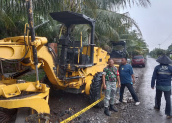 2 Alat Berat PUPR Langkat Dibakar OTK di Tanjung Putri, Langkat