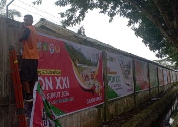 Sampah Berserak di Luar GOR, Kolaborasi OPD Langkat Tampak Tak Serius Sukseskan PON XXI Aceh-Sumut