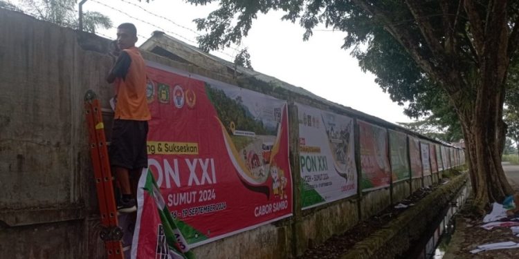 Sampah Berserak di Luar GOR, Kolaborasi OPD Langkat Tampak Tak Serius Sukseskan PON XXI Aceh-Sumut