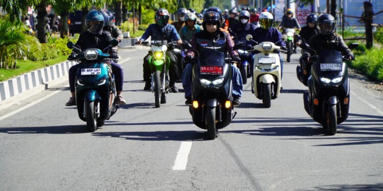 Pj Bupati dan Dandim 0203/Langkat Touring ke Desa Tinjau Infrastruktur