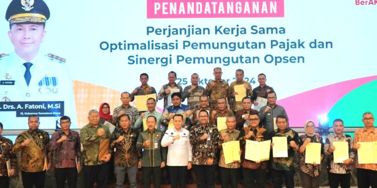 Pemkab Langkat Tandataganani Kerjasama Optimalisasi Pajak