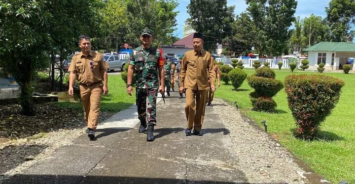 Kunker Kodim 0305, Plt Bupati Pasbar Tegaskan Pemkab Siap Jalin Sinergi