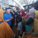 Ratusan Pedagang Pasar Comal Antusias Sambut Kedatangan Calon Gubernur Jawa Tengah