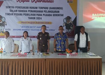 Sentra Gakkumdu Gelar Penanganan Pelanggaran Pidana Pilkada