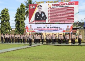 Polres Pasaman Barat Gelar Apel Pasukan Operasi Zebra Singgalang 2024