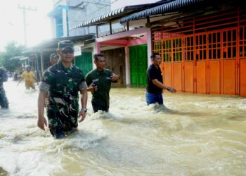 Di Aceh Tamiang Tanggul Sepanjang 60 M Jebol Diterjang Banjir