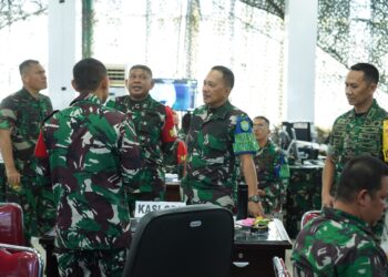 Brigjen TNI Senmart Tonda Tinjau Latihan Posko I Korem 011/Lilawangsa
