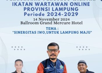 Pengukuhan IWO Lampung Gelar Work Shop Jurnalistik