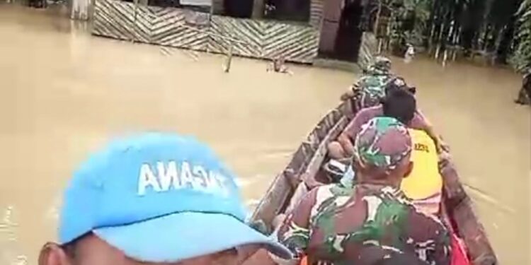 Sungai Besitang Meluap Desa Sekoci Direndam Banjir Setinggi 1,5 Meter