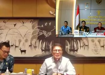 Kakanwil Kemenkumham Babel Ikuti Arahan Sekjen Kemenkumham