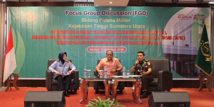 FGD Pidmil Kejati Sumut Tingkatkan Kolaborasi dan Sinergitas Penanganan Perkara Koneksitas