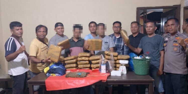 Dua Pelaku Pemilik 30 Kg Ganja dan Sabu Diciduk Polisi