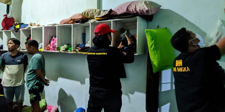 Gandeng Polres dan BNNK Bangka,Lapas Sungailiat Gelar Razia Narkoba