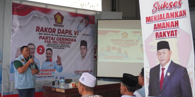 Gerindra Dapil 6 Deli Serdang Siap Menangkan Pasangan ADIL 02 dalam Pilkada 2024