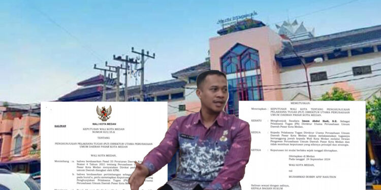 Mutasi Kontroversial di PD Pasar Medan: Plt Dirut Imam Abdul Hadi Diduga Langgar Aturan