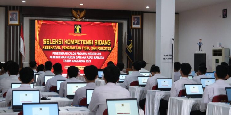 336 Peserta CPNS Kemenkumham Babel Ikuti Tes Kesehatan dan Psikotes