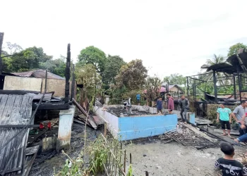 Syah Afandin Bupati Langkat Terpilih, Bantu Korban Kebakaran di Stabat