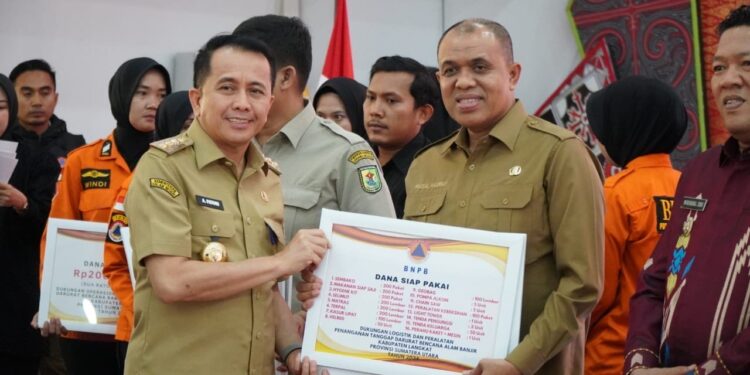 Pj Bupati Langkat Laporkan Banjir Tanjung Pura ke BNPB, Terima DSP Rp200 Juta untuk Penanganan Bencana