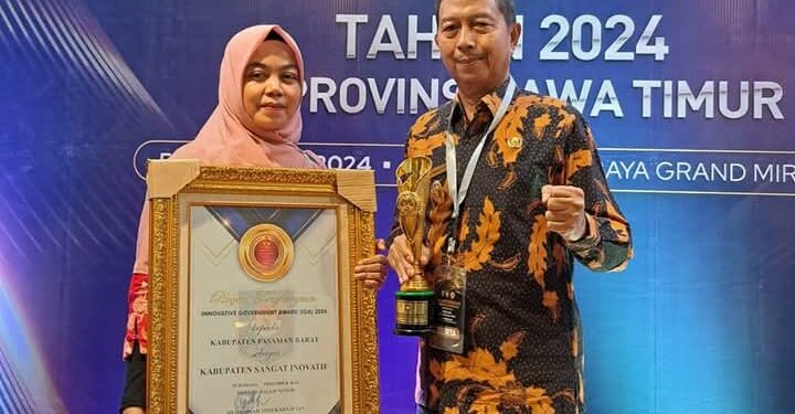 Kado Terindah Akhir Tahun 2024, Pasbar Raih Penghargaan Sebagai Kabupaten Sangat Inovatif