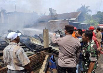 Rumah Milik Karyawan Perta Arun Gas Terbakar