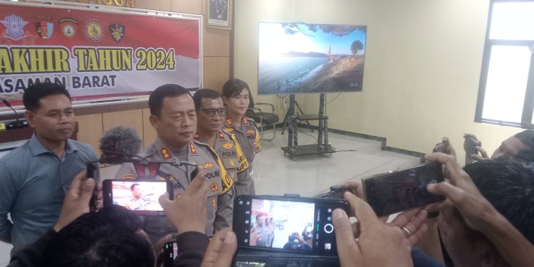 Polres Pasbar Gelar Perss Release Akhir Tahun 2024