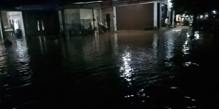 Sungai Batang Pasaman Meluap, Puluhan Rumah Warga Terendam Air