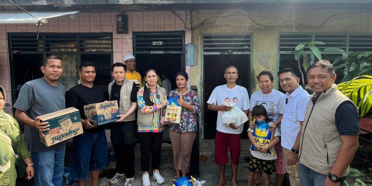 Gerindra Sumut Rayakan Natal dan Tahun Baru Bersama Warga Tangguk Bongkar Medan Denai