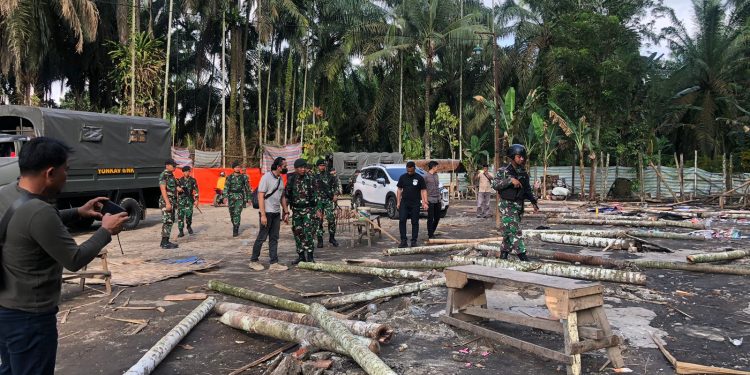Gabungan Personel TNI-Polri Gerebek 5 Sarang Narkoba di Sumut