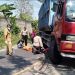 Balita Tewas Terlindas Truk di Medan Usai Tak Sengaja Tarik Gas Motor