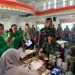 HUT Korem 032/Wirabraja ke-40 dan Persit ke-79 Gelar Donor Darah Massal