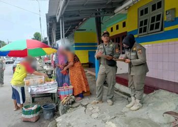 Operasi Gabungan Satpol PP Tertibkan Pelanggaran di Kawasan Pemalang Kota