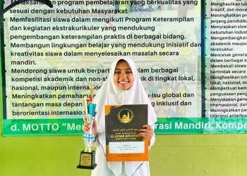 Khansa Syahputri Siswi MAN 1 Langkat Berprestasi di Lomba Pidato Bahasa Arab Al Azhar Asy-Syarif Fest