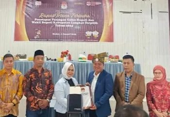 KPU Tetapkan Syah Afandin-Tiorita Pemenang Pilkada Langkat 2024