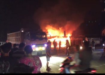 Kios Penjual BBM dan Oli Eceran Ludes Dilalap Si Jago Merah di Langkat