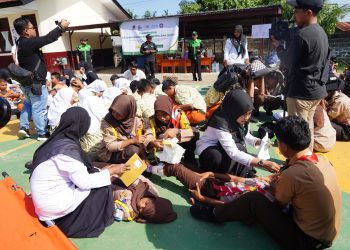 Pelajar dan Guru SMA Kartika XIV-1 Banda Aceh Gelar Simulasi Mitigasi Gempa dan Tsunami