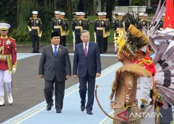 Presiden Prabowo Terima Kunjungan Sekjen PKV To Lam di Istana Merdeka