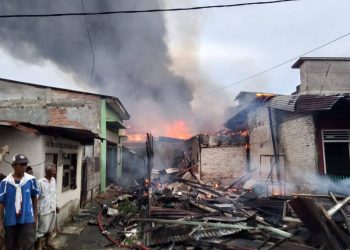 19 Rumah yang Musnah Terbakar di Pangkalan Brandan Capai Kerugian Rp 1,08 Miliar