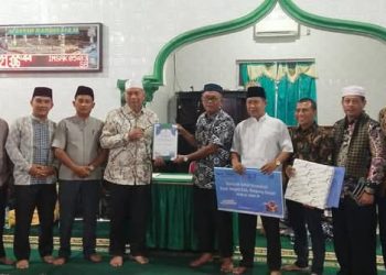 Safari Ramadhan di Masjid Muhammadiyah Babussalam Simpang Tiga, Bupati Hamsuardi Sampaikan Permohonan Maaf