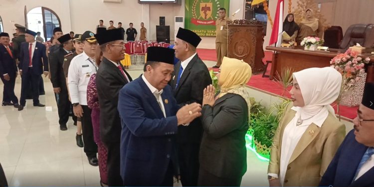 DPRD Langkat Gelar Paripurna, Syah Afandin Sampaikan Sambutan Perdana sebagai Bupati Langkat